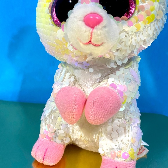 TY FLIPPABLES LIMITED COLLECTION NWT BONNIE (BUNNY) ATTACHED TAGS PRETTY SEQUINS - Picture 4 of 16